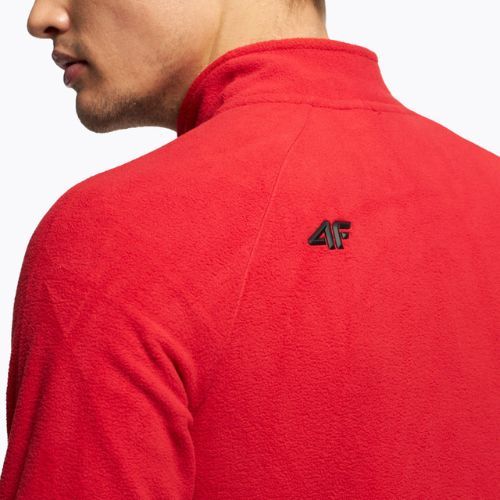 Pulover de schi pentru bărbați 4F BIMP010 fleece roșu H4Z22-BIMP010