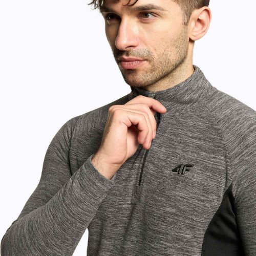 Hanorac de schi pentru bărbați 4F BIMP011 fleece gri H4Z22-BIMP011