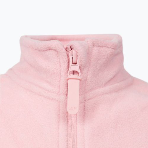 Pulover din fleece 4F pentru copii roz HJZ22-JPLD001