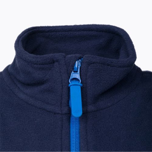 Pulover pentru copii 4F fleece bleumarin albastru marin HJZ22-JPLM001