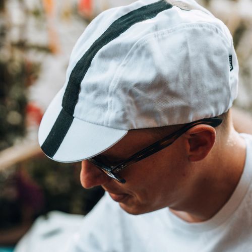 LUXA Classic Stripe Baseball cap alb și negru LULOCKCSW