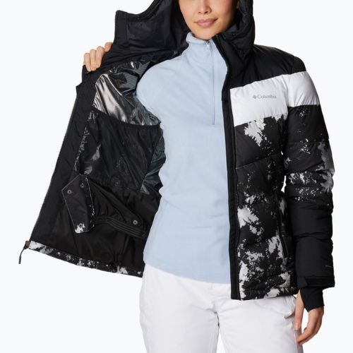 Columbia Abbott Peak Insulated jachetă de schi pentru femei negru și alb 1909971