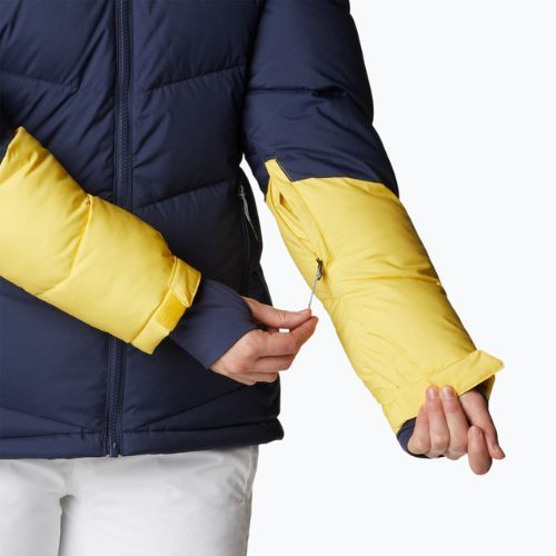 Columbia Abbott Peak Insulated jachetă de schi pentru femei albastru marin și galben 1909971