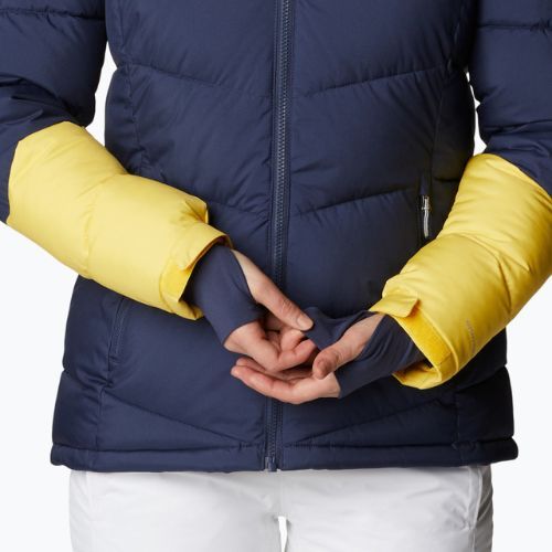 Columbia Abbott Peak Insulated jachetă de schi pentru femei albastru marin și galben 1909971