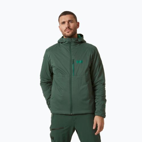 Bărbați Helly Hansen Odin Stretch Hooded Insulator jachetă cu glugă în jos 495 verde 62833