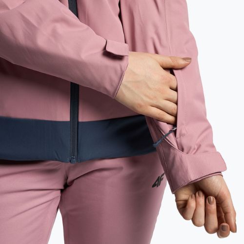 Jachetă de schi pentru femei 4F roz H4Z22-KUDN002