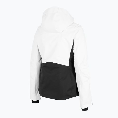 Jachetă de schi pentru femei 4F alb H4Z22-KUDN010