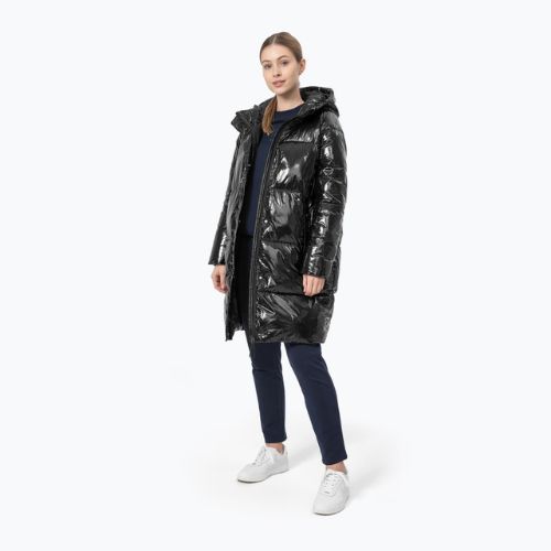 Jachetă în puf pentru femei 4F negru H4Z22-KUDP011