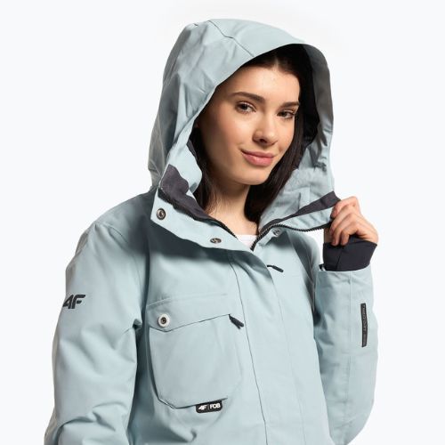 Jachetă de snowboard pentru femei 4F albastru H4Z22-KUDS001