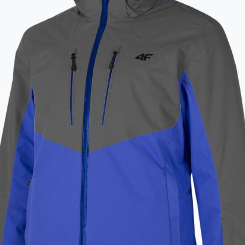 Jachetă de schi pentru bărbați 4F albastru-gri H4Z22-KUMN011