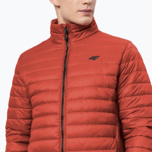 Jachetă de puf 4F pentru bărbați de culoare roșie H4Z22-KUMP003