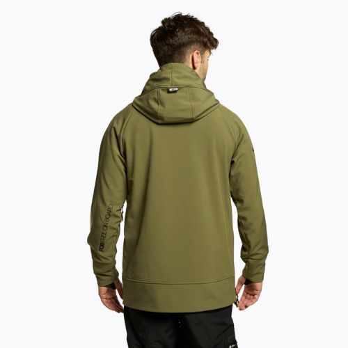 Jachetă de snowboard pentru bărbați 4F kaki H4Z22-SFM001F