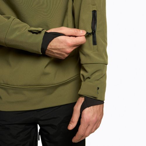 Jachetă de snowboard pentru bărbați 4F kaki H4Z22-SFM001F
