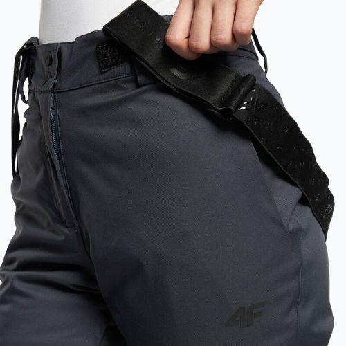 Pantaloni de schi pentru femei 4F SPDN002 gri închis H4Z22-SPDN002