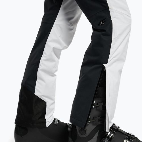 Pantaloni de schi pentru femei 4F SPDN006 alb H4Z22-SPDN006