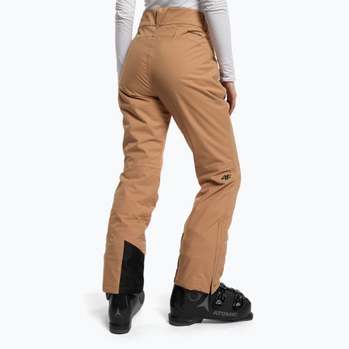 Pantaloni de schi pentru femei 4F SPDN006 maro H4Z22-SPDN006