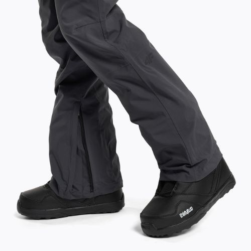 Pantaloni de snowboard pentru femei 4F SPDS002 gri închis H4Z22-SPDS002
