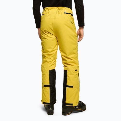 Pantaloni de schi pentru bărbați 4F galben H4Z22-SPMN006