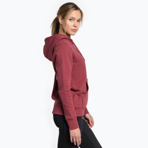 Tricou de trekking pentru femei The North Face Drew Peak Pulover cu glugă cu glugă Wild ginger NF0A55EC6R41