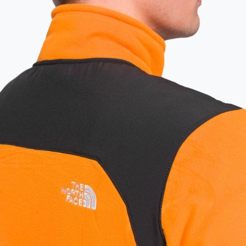 Hanorac fleece pentru bărbați The North Face Glacier Pro FZ negru și portocaliu NF0A5IHS7Q61