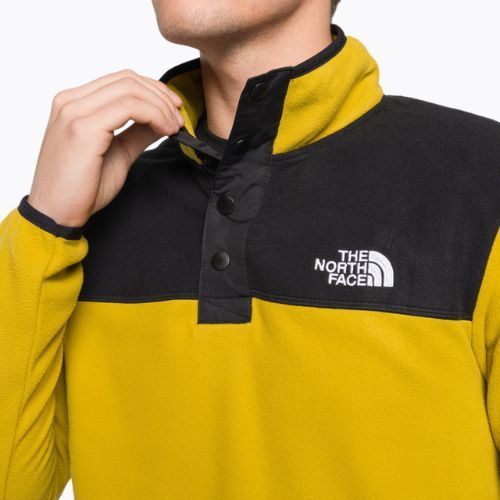 Tricou fleece pentru bărbați The North Face Homesafe Homesafe Snap Neck Fleece Pullover galben NF0A55HM76S1