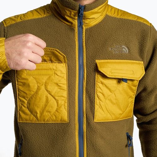 Hanorac de trekking pentru bărbați The North Face Royal Arch FZ maro și galben NF0A7UJBC0N1