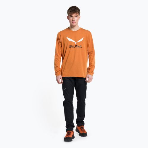 Cămașă de trekking pentru bărbați Salewa Solidlogo Dry orange 00-0000027340