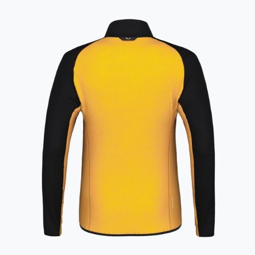 Hanorac bărbătesc Salewa Ortles AM fleece sweatshirt negru/galben 00-0000028178