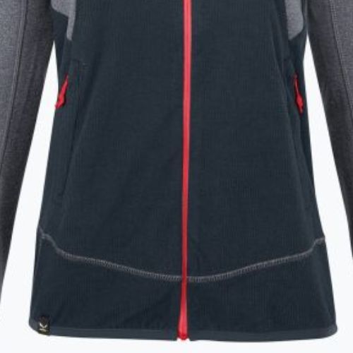 Salewa Puez Puez Hybrid PL FZ Hoody bluză cu glugă pentru femei din fleece gri-verde 00-0000027389