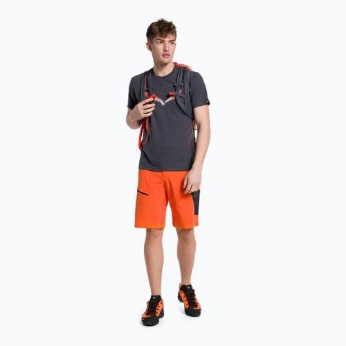 Cămașă de trekking pentru bărbați Salewa Lines Graphic Dry albastru marin 00-0000028065