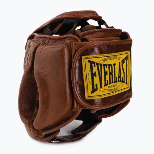 Cască de box Everlast 1910 PRO maro 4660