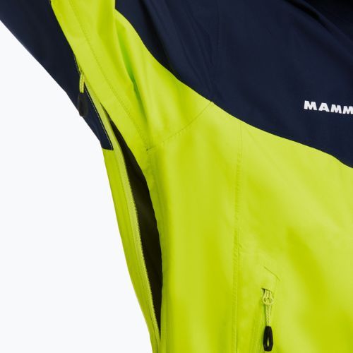 Jachetă de ploaie pentru bărbați MAMMUT Convey Tour HS verde și albastru marin
