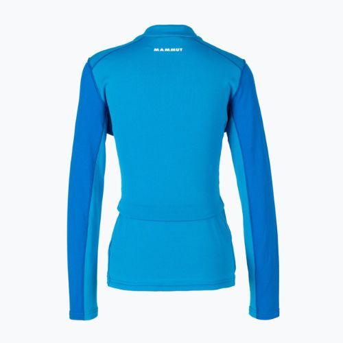 Tricou de trekking pentru femei MAMMUT Aenergy ML Half Zip Pull albastru