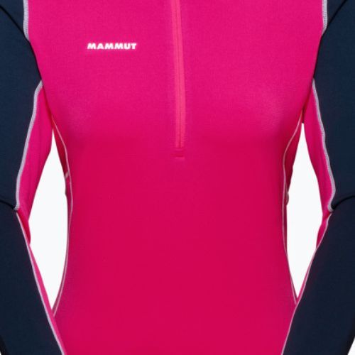 Pulover de trekking pentru femei MMMUT Aenergy ML Half Zip Pull roz și albastru marin