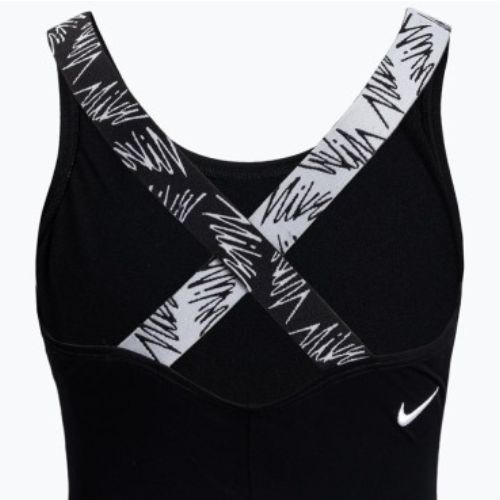 Costum de baie dintr-o singură piesă pentru copii Nike Crossback negru NESSC727-001