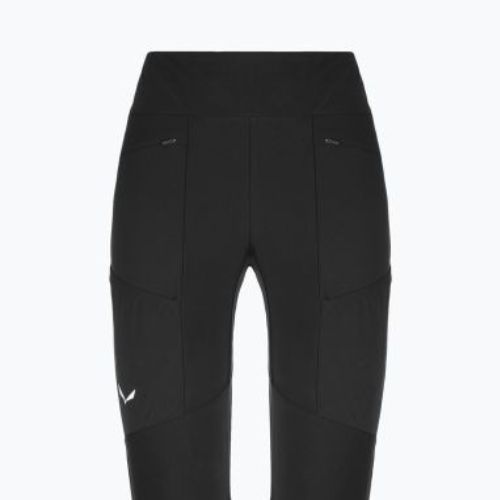 Pantaloni softshell pentru femei Salewa Puez DST Warm Cargo negru 00-0000028483