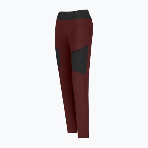 Pantaloni softshell pentru femei Salewa Puez DST Warm Cargo roșu 00-0000028483