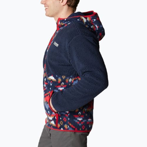 Bărbați Columbia Backbowl Sherpa fleece sweatshirt albastru marin 1952403