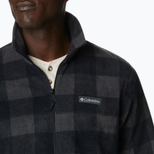 Columbia Steens Mountain imprimate pentru bărbați pulover fleece negru 1478231