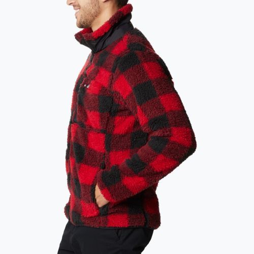 Bluză fleece pentru bărbați Columbia Winter Pass Print Fleece roșie 1866565
