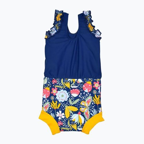 Costum de baie întreg pentru copii Splash About Happy Nappy Meadow albastru marin CHNGDL