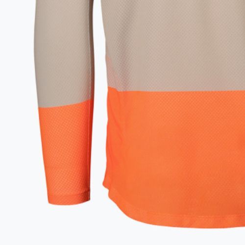 Bărbați de ciclism cu mânecă lungă POC MTB Pure light sandstone beige/zink orange