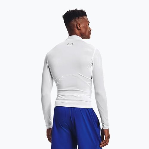 Tricou cu mânecă lungă pentru bărbați Under Armour Ua Hg Armour Comp Mock alb 1369606-100