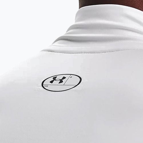 Tricou cu mânecă lungă pentru bărbați Under Armour Ua Hg Armour Comp Mock alb 1369606-100