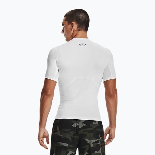 Tricou de antrenament pentru bărbați Under Armour Ua Hg Armour Comp SS alb 1361518-100