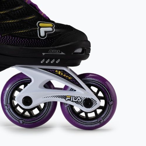 Patine cu rotile pentru copii FILA Wizy G black/yellow magenta
