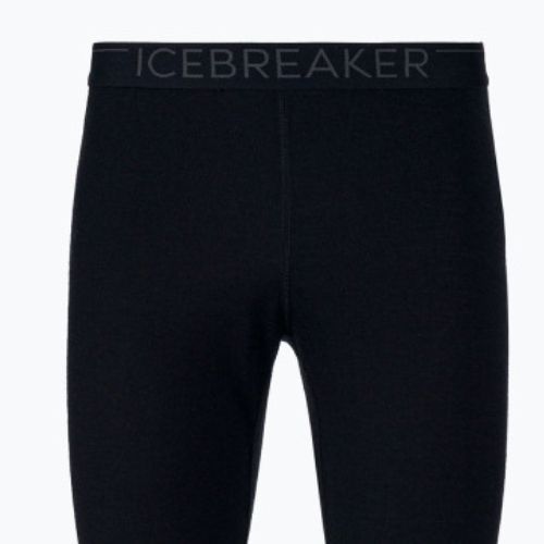 Pantaloni termici bărbați Icebreaker 200 Oasis 001 negru IB1043680011