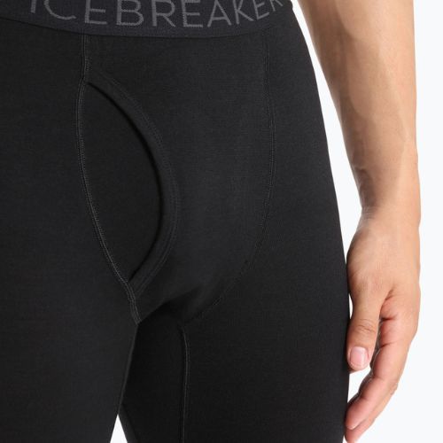 Colanți termoactivi pentru bărbați Icebreaker 200 Oasis W/Fly negri IB1043700011