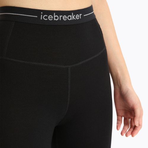 Pantaloni termici pentru femei Icebreaker 260 Tech High Rise 001 negru