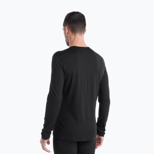 Tricou termic pentru bărbați icebreaker 200 Oasis negru IB1043650011